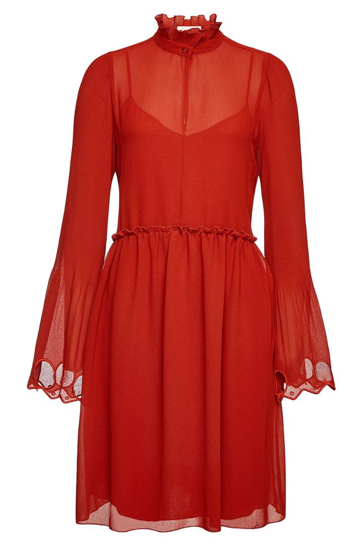 See By Chloé See By Chloé High Neck Dress With Bell Sleeves