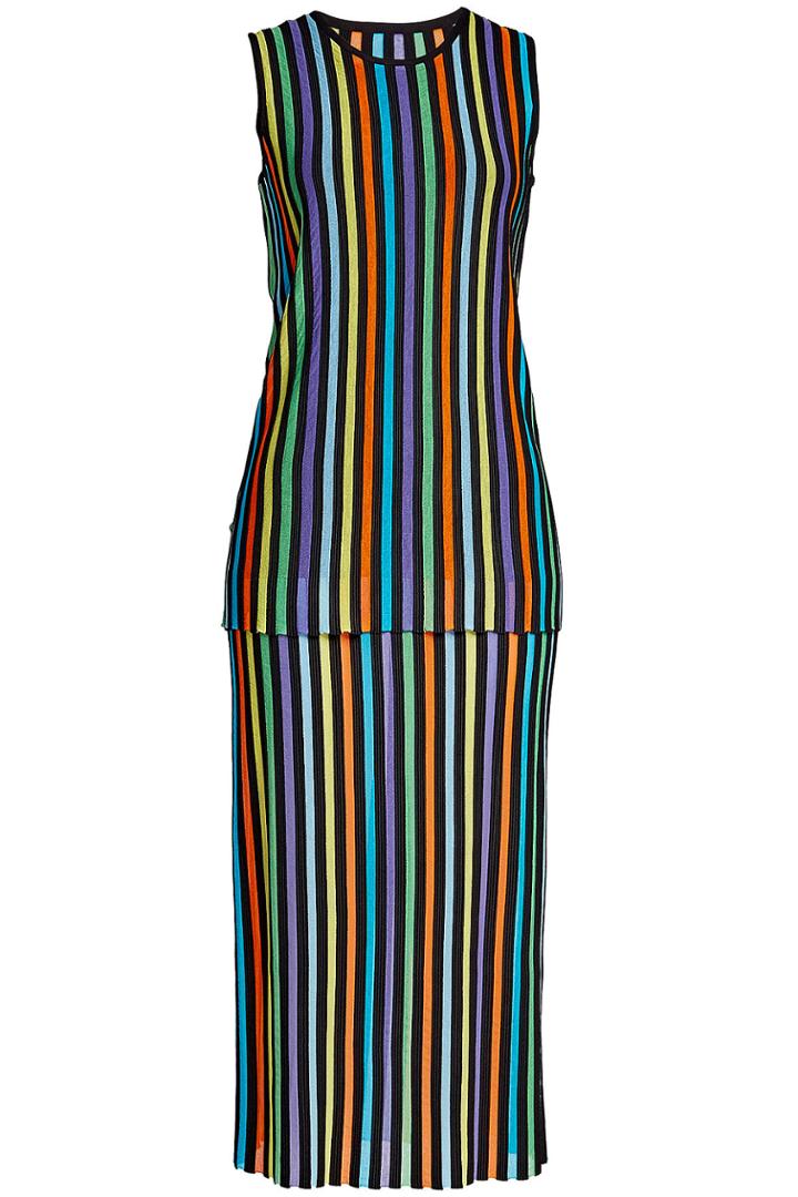 Diane Von Furstenberg Diane Von Furstenberg Layered Knit Dress With Cotton