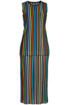 Diane Von Furstenberg Diane Von Furstenberg Layered Knit Dress With Cotton