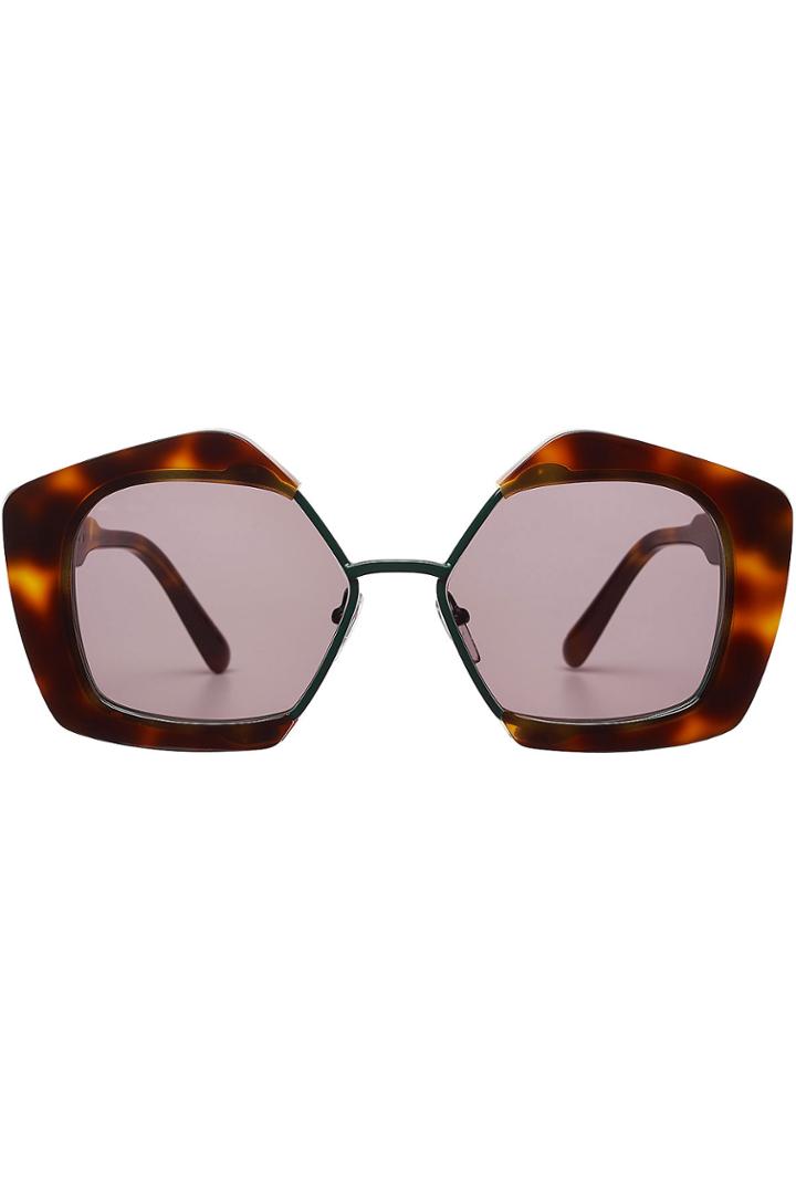 Marni Marni Statement Sunglasses - Brown