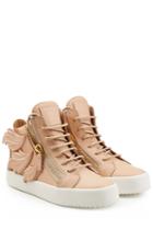 Giuseppe Zanotti Giuseppe Zanotti Leather Platform Sneaker With Leaf Detail