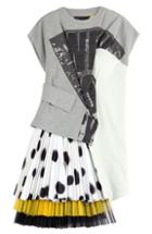 Marc By Marc Jacobs Blurred Dots Printed Dress With Tulle