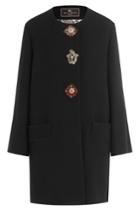 Etro Etro Wool Coat With Jeweled Buttons