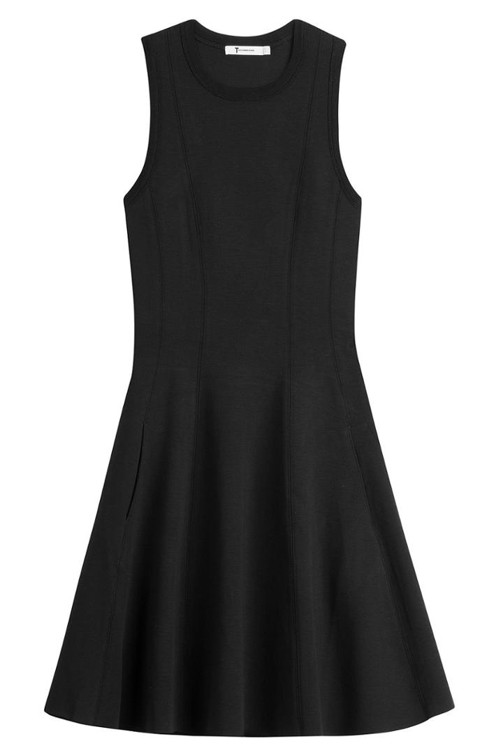 T By Alexander Wang T By Alexander Wang Knit Dress With Pleated Skirt