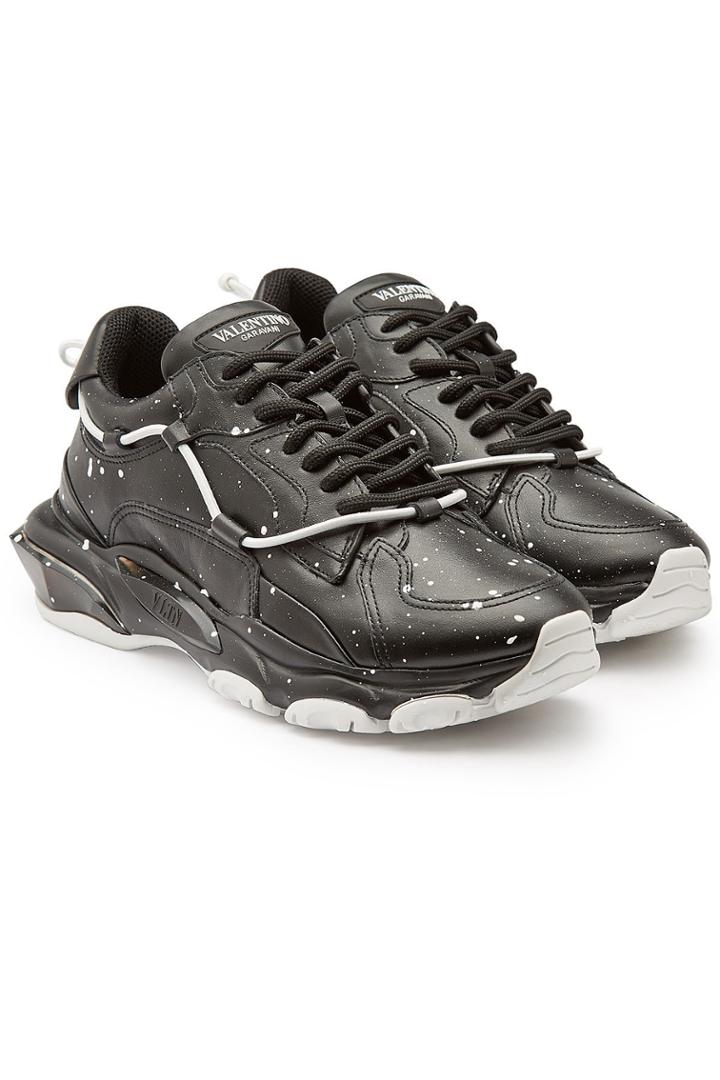 Valentino Garavani Valentino Garavani Bounce Printed Leather Sneakers