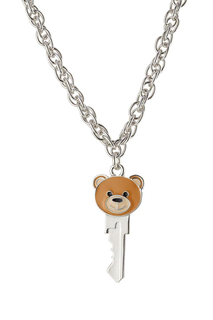 Moschino Moschino Teddy Bear Key Necklace - Silver