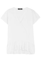 Steffen Schraut Steffen Schraut Top With Ruffled Hem - White