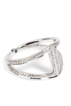 Noor Fares Noor Fares 18k Gold Rhombus Ring With White Diamonds