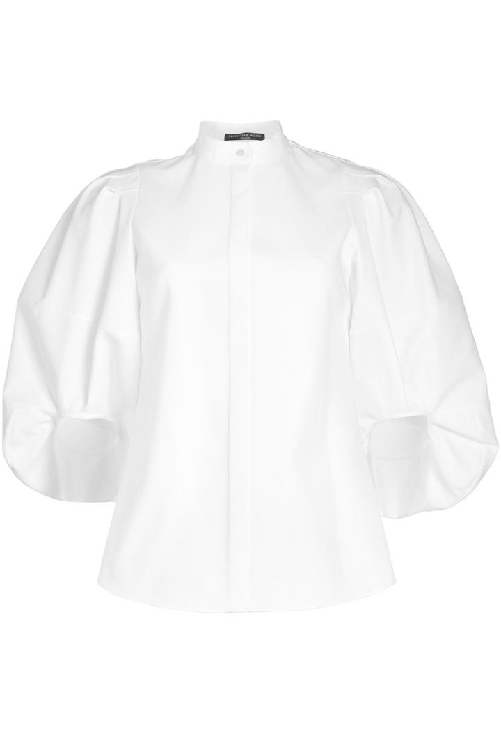Alexander Mcqueen Alexander Mcqueen Cotton Shirt With Balloon Sleeves