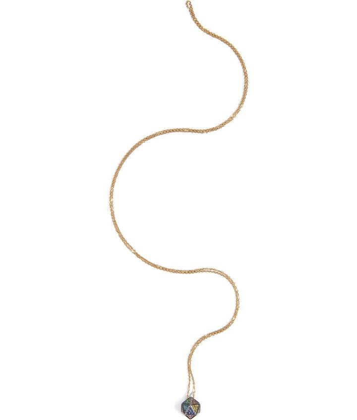 Noor Fares 18kt Icosagon Pendant Necklace With Diamonds