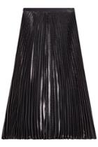 Diane Von Furstenberg Diane Von Furstenberg Pleated Skirt With Metallic Thread - Black