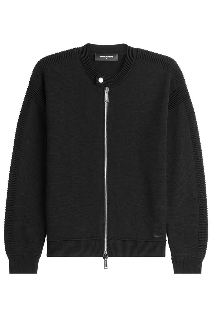 Dsquared2 Dsquared2 Zipped Virgin Wool Cardigan