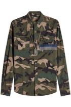 Valentino Valentino Cotton Camouflage Shirt With Dog Tag