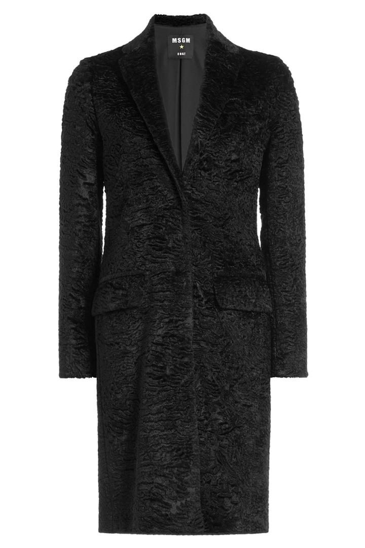 Msgm Msgm Textured Coat With Cotton