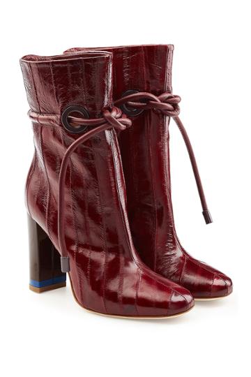 Malone Souliers X Roksanda Malone Souliers X Roksanda Embossed Leather Ankle Boots