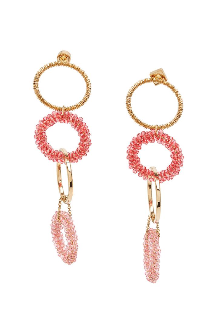 Jacquemus Jacquemus Les Boucles Riviera Earrings With Swarovski Crystals