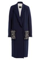 By Malene Birger By Malene Birger Coat With Embellished Pockets - Blue