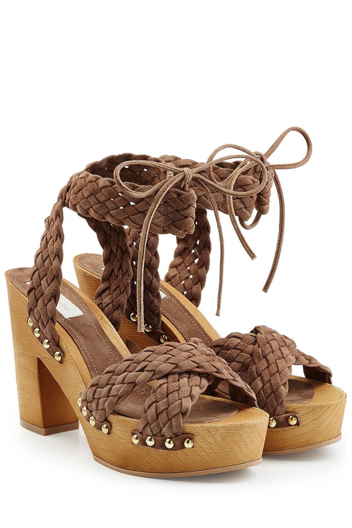 L'autre Chose L'autre Chose Suede Clog Sandals