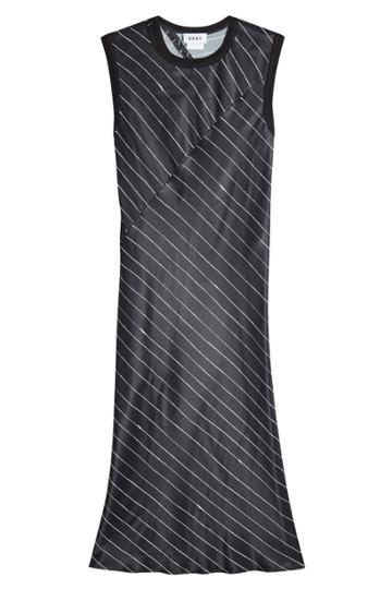 Dkny Dkny Striped Dress - Black