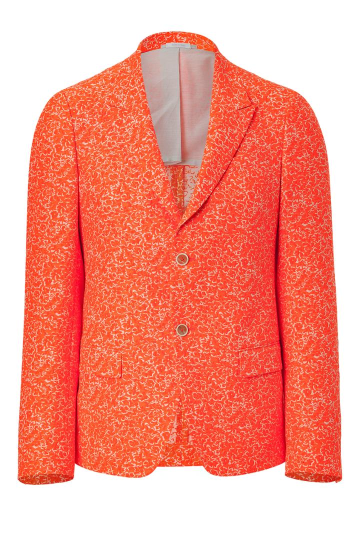 Jil Sander Jil Sander Techno-cotton Jacquard Camilla Blazer - Orange