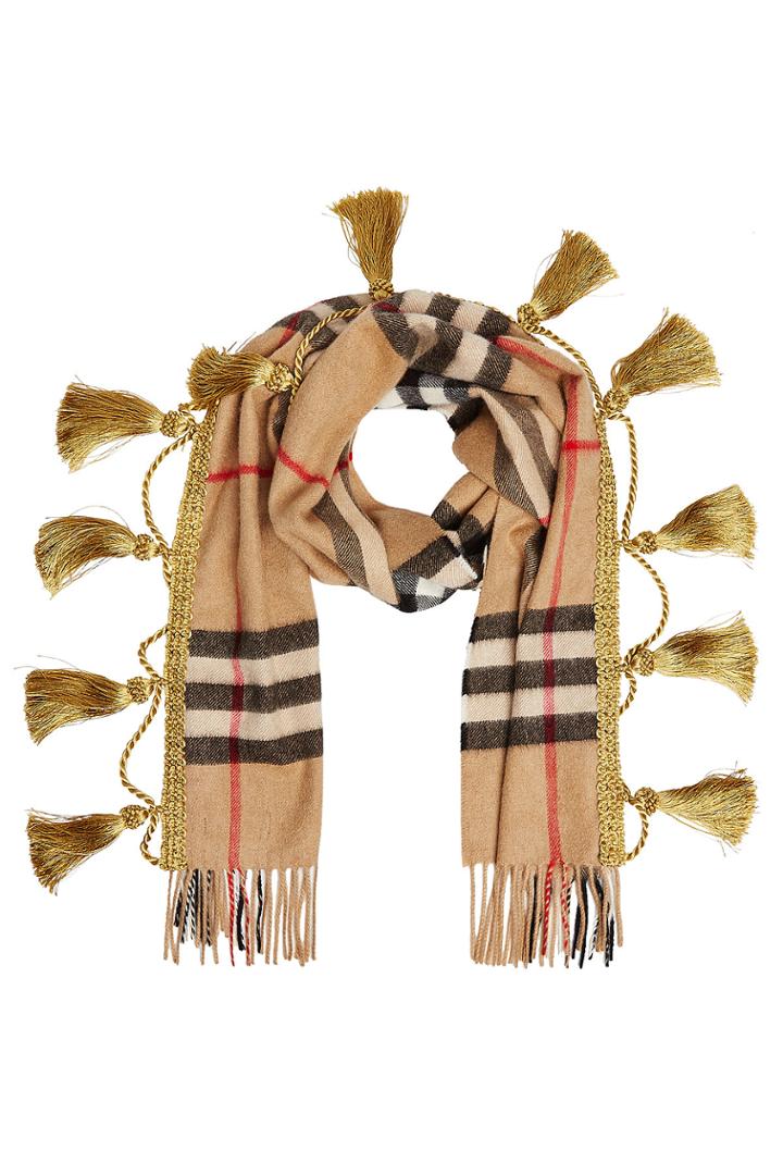 Burberry Shoes & Accessories Burberry Shoes & Accessories Cashmere Scarf With Tassels - Multicolor