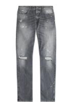 Seven For All Mankind Seven For All Mankind Distressed Straight-leg Jeans