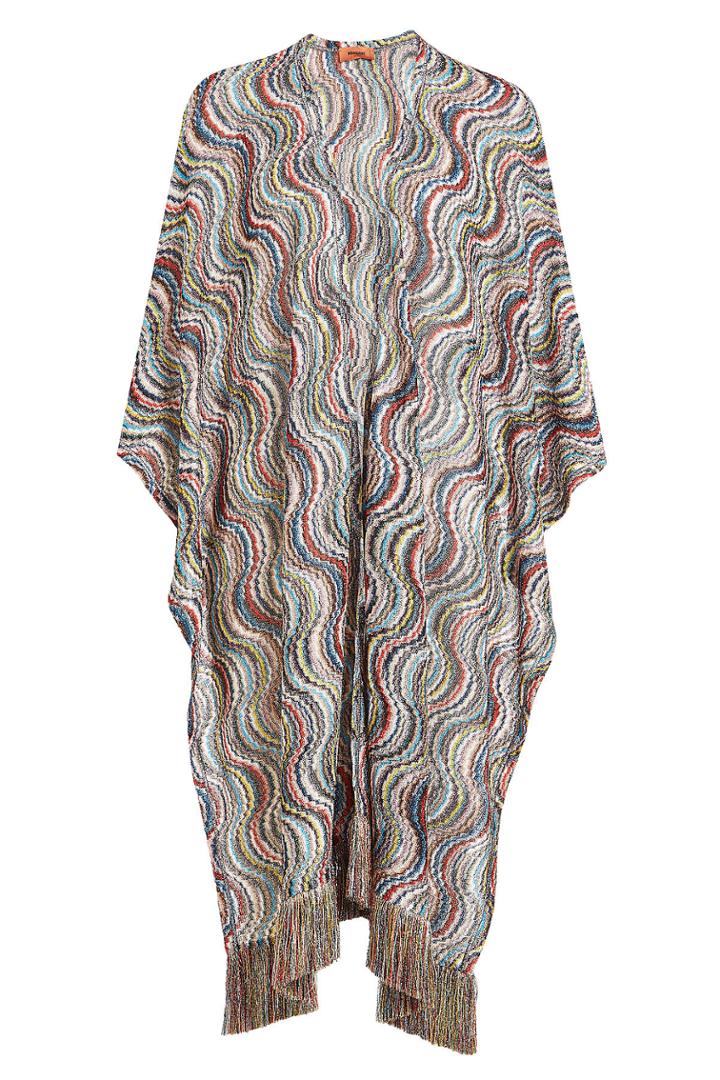 Missoni Missoni Printed Cape With Fringe