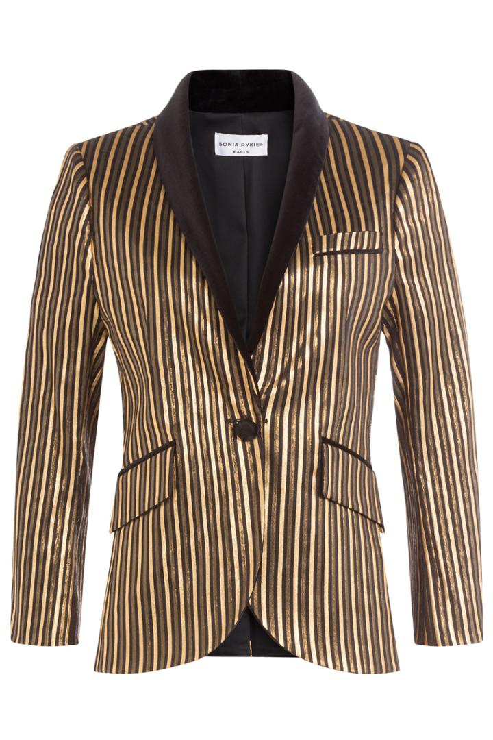 Sonia Rykiel Sonia Rykiel Striped Lamé Blazer - Stripes