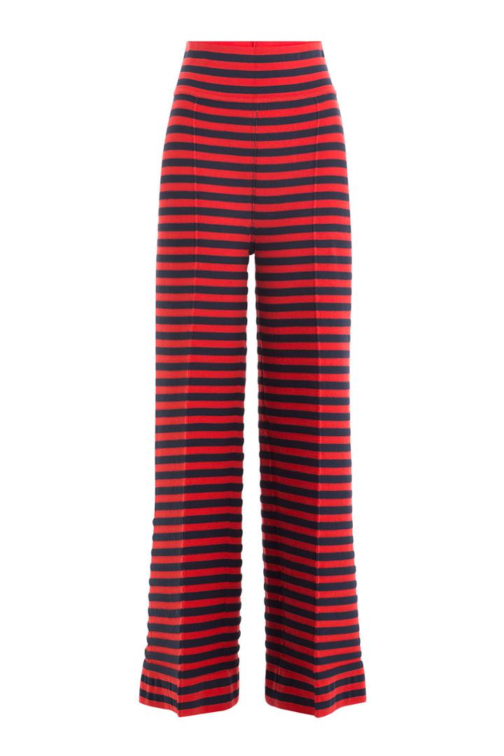 Sonia Rykiel Sonia Rykiel Striped Wide Leg Pants With Virgin Wool - Stripes