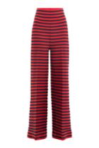 Sonia Rykiel Sonia Rykiel Striped Wide Leg Pants With Virgin Wool - Stripes