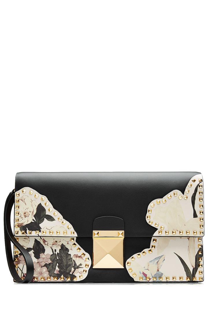 Valentino Valentino Kimono 1997 Leather Clutch - Multicolor