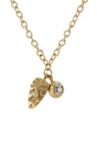 Carolina Bucci Carolina Bucci Owls Eye & Wing 18k Gold Necklace With Diamond