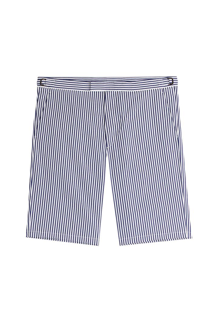 Jil Sander Jil Sander Stretch Cotton Striped Shorts - Stripes