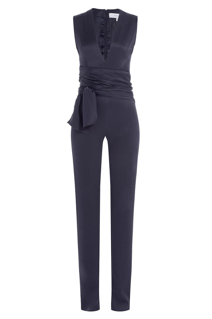 Galvan Galvan Jumpsuit With Tie At Waist
