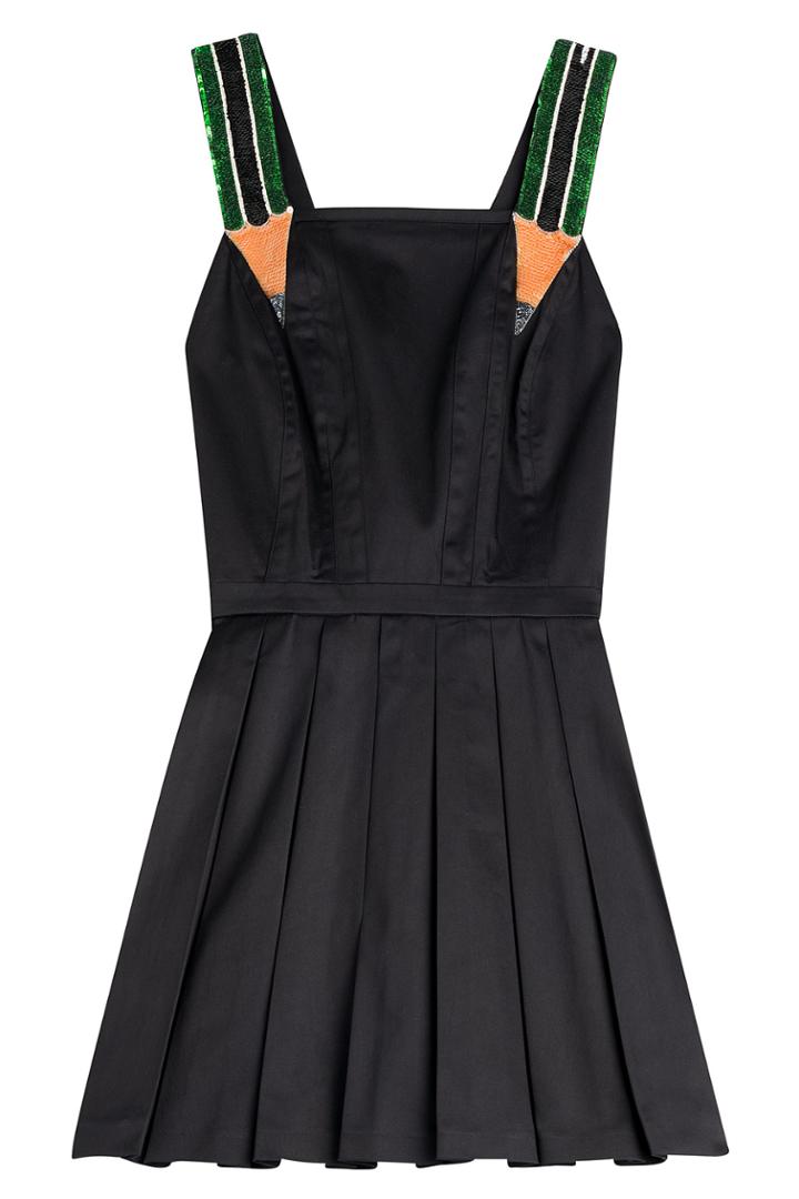 Olympia Le-tan Olympia Le-tan Hymers Flared Cotton Dress - Black