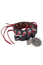 Alexander Mcqueen Alexander Mcqueen Leather Wrap Bracelet With Lace-up Detail