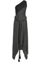 Roland Mouret Roland Mouret Asymmetric Merino Wool Gown With Metallic Thread