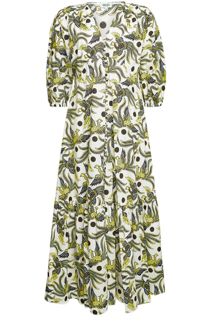 Kenzo Kenzo Printed Cotton Long Dress