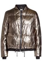 Brunello Cucinelli Brunello Cucinelli Metallic Leather Quilted Jacket