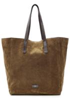 Closed Closed Suede Tote - Green