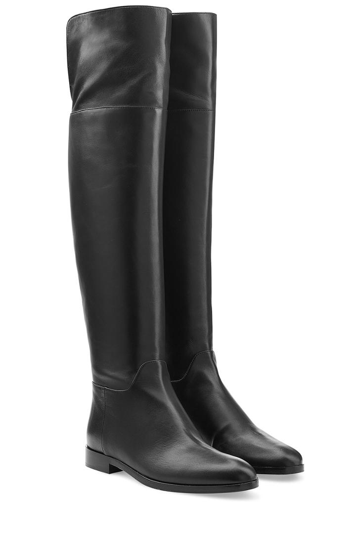 Sergio Rossi Over-the-knee Leather Boots