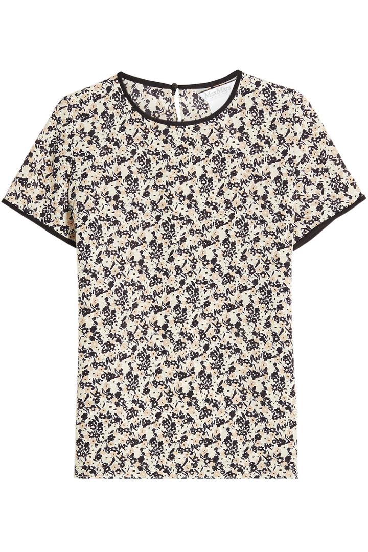 Max Mara Max Mara Louvre Printed Silk Blouse