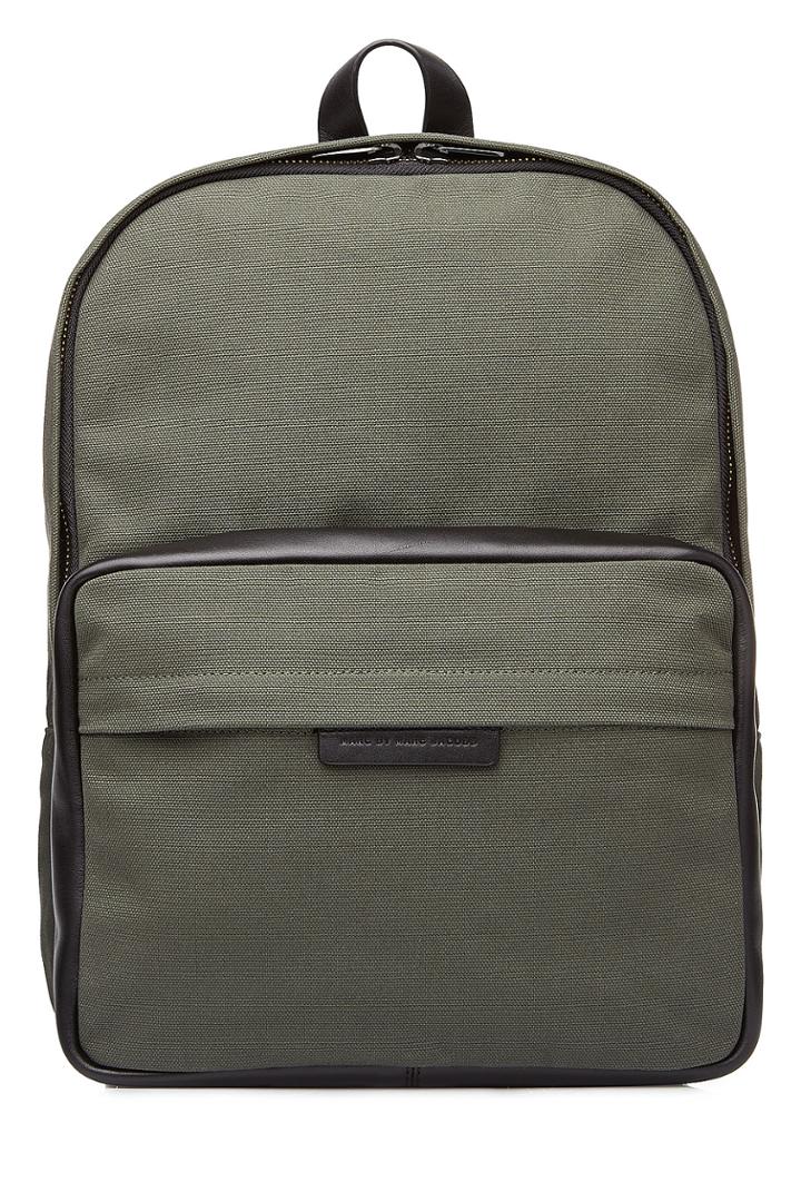 Marc By Marc Jacobs Marc By Marc Jacobs Cotton Backpack With Leather - Green