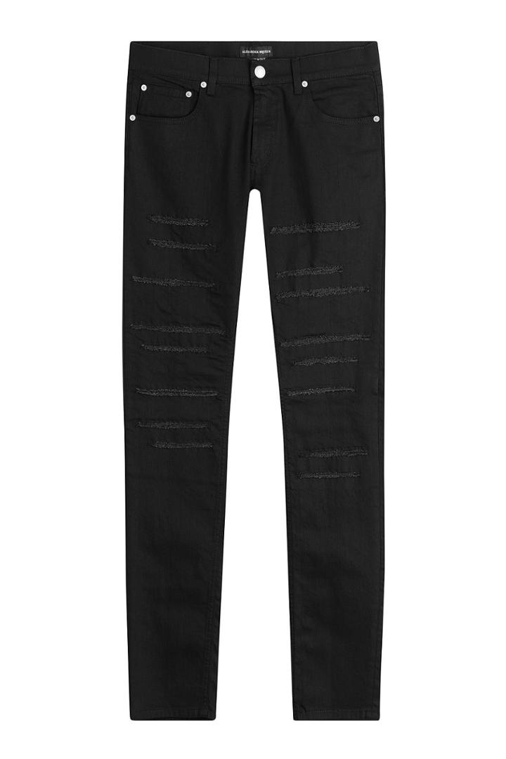 Alexander Mcqueen Alexander Mcqueen Distressed Slim Jeans