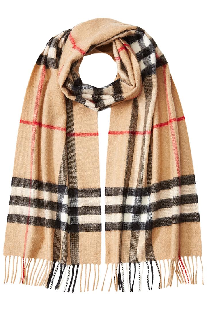 Burberry Shoes & Accessories Burberry Shoes & Accessories Giant Icon Checked Cashmere Scarf - Multicolor