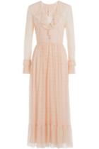Philosophy Di Lorenzo Serafini Philosophy Di Lorenzo Serafini Sheer Panel Lace Dress - Beige