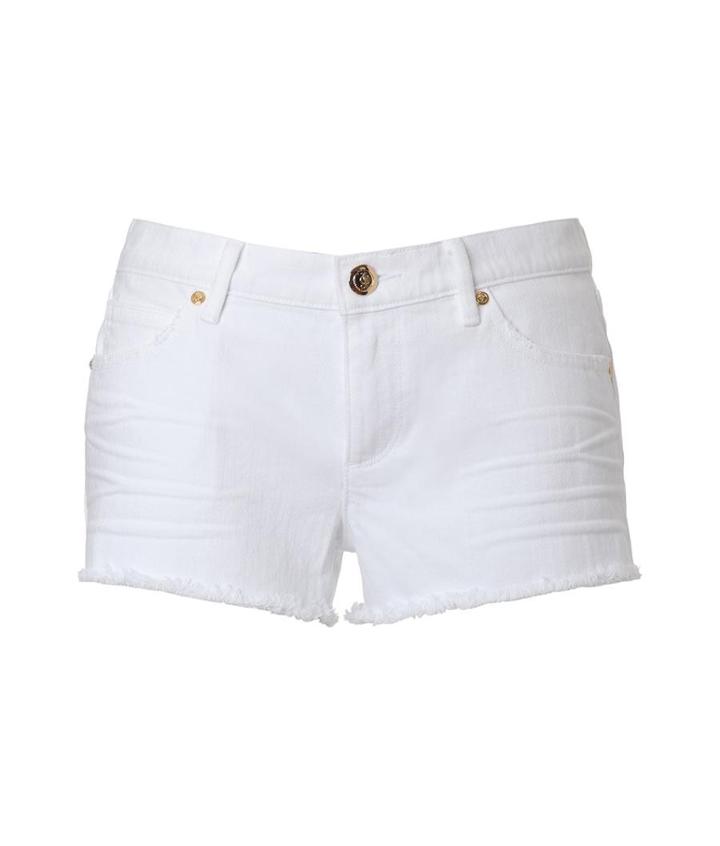 Juicy Couture Cutoff Jean Shorts In White
