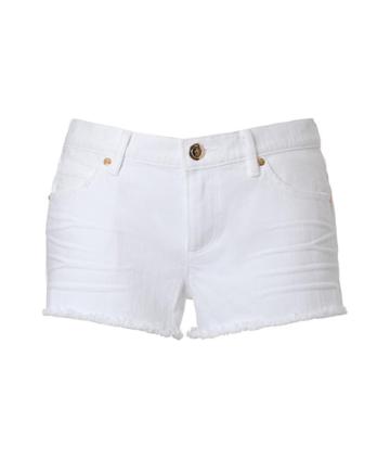 Juicy Couture Cutoff Jean Shorts In White