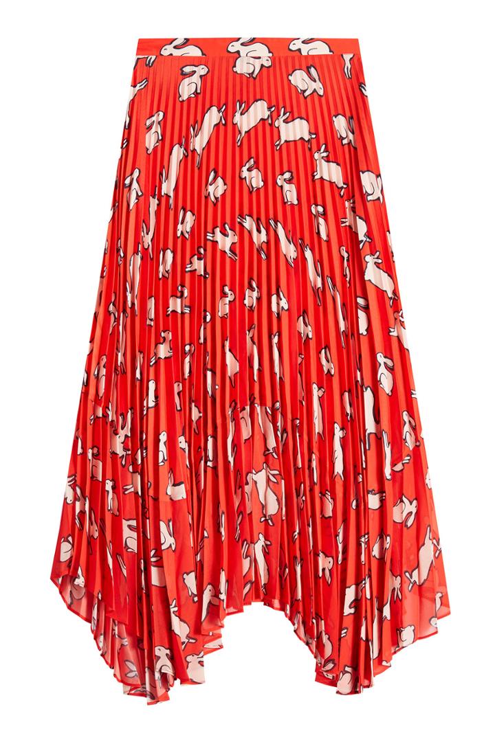 Markus Lupfer Markus Lupfer Printed Crepe Skirt