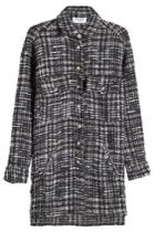 The Kooples The Kooples Tweed Coat With Wool And Cotton